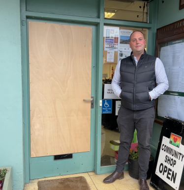 Guy at Belford Community Shop